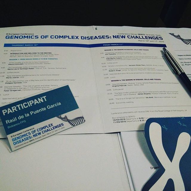 Hoy terminamos con la Genómica de enfermedades autoinmunes #genomics #meeting